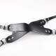 Черна кожена BDSM превръзка за очи