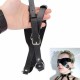 Черна кожена BDSM превръзка за очи
