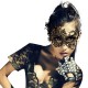 Черна BDSM маска Phoenix от плетена дантела