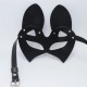 Черна кожена BDSM маска The cat woman