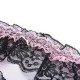 Розови отворени прашки с перли и жартиери