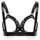 Латексов BDSM сутиен с отворени чашки