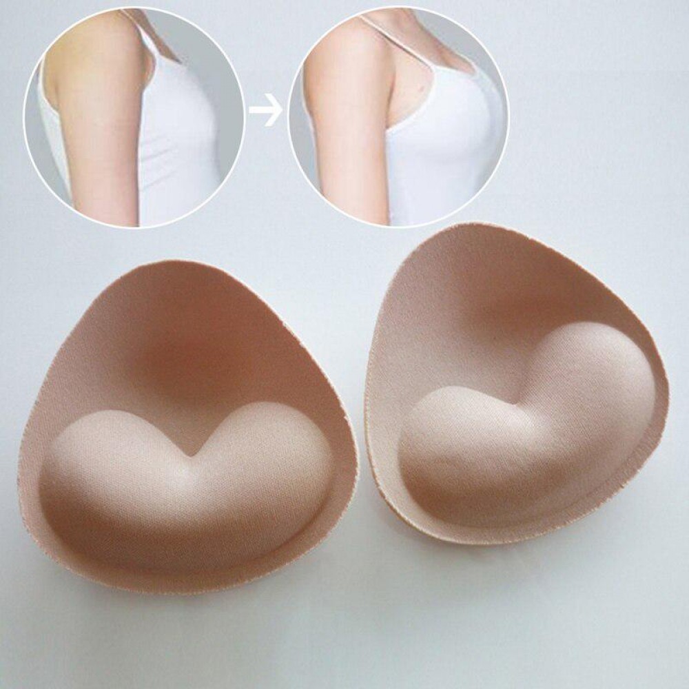 3D триъгълни подплънки за сутиен и бански – телесен цвят