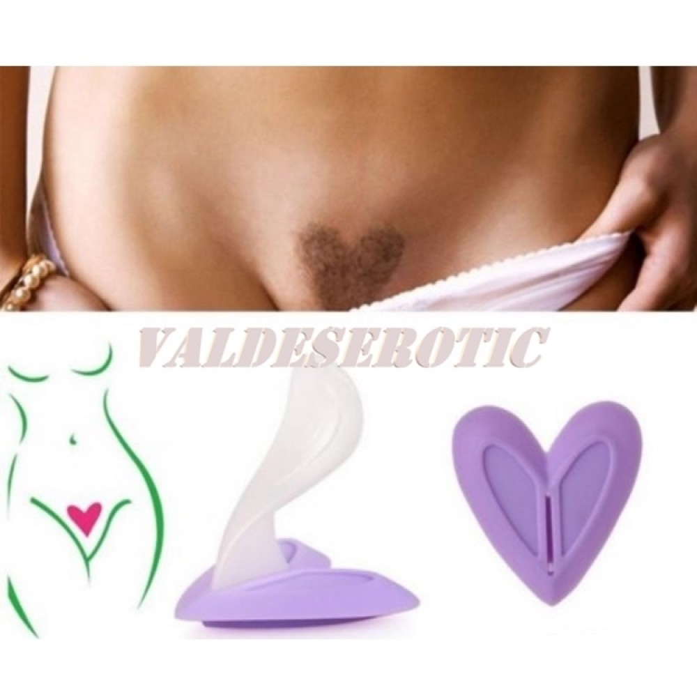 Шаблон за дамска интимна прическа - сърце Шаблон за дамска интимна прическа - сърце