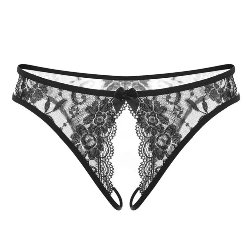 Черни бикини без дъно Black Rose