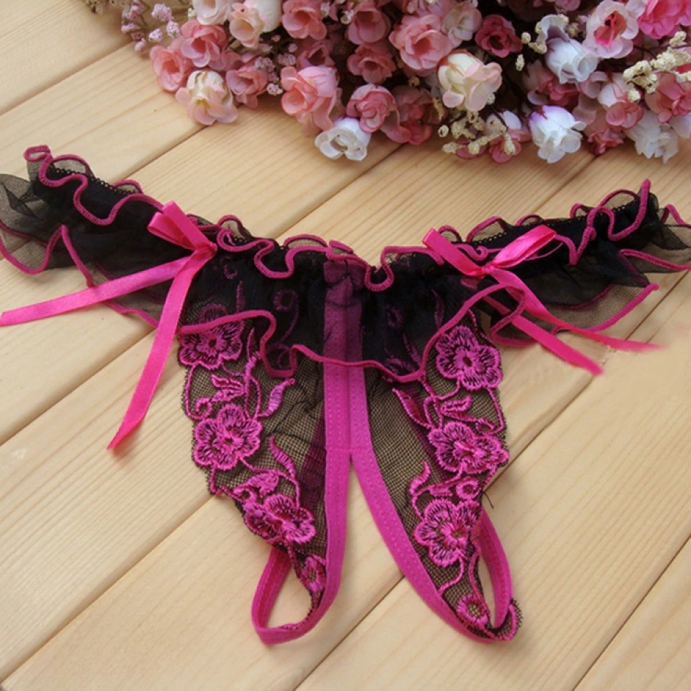 Розови прашки без дъно Lace Rose
