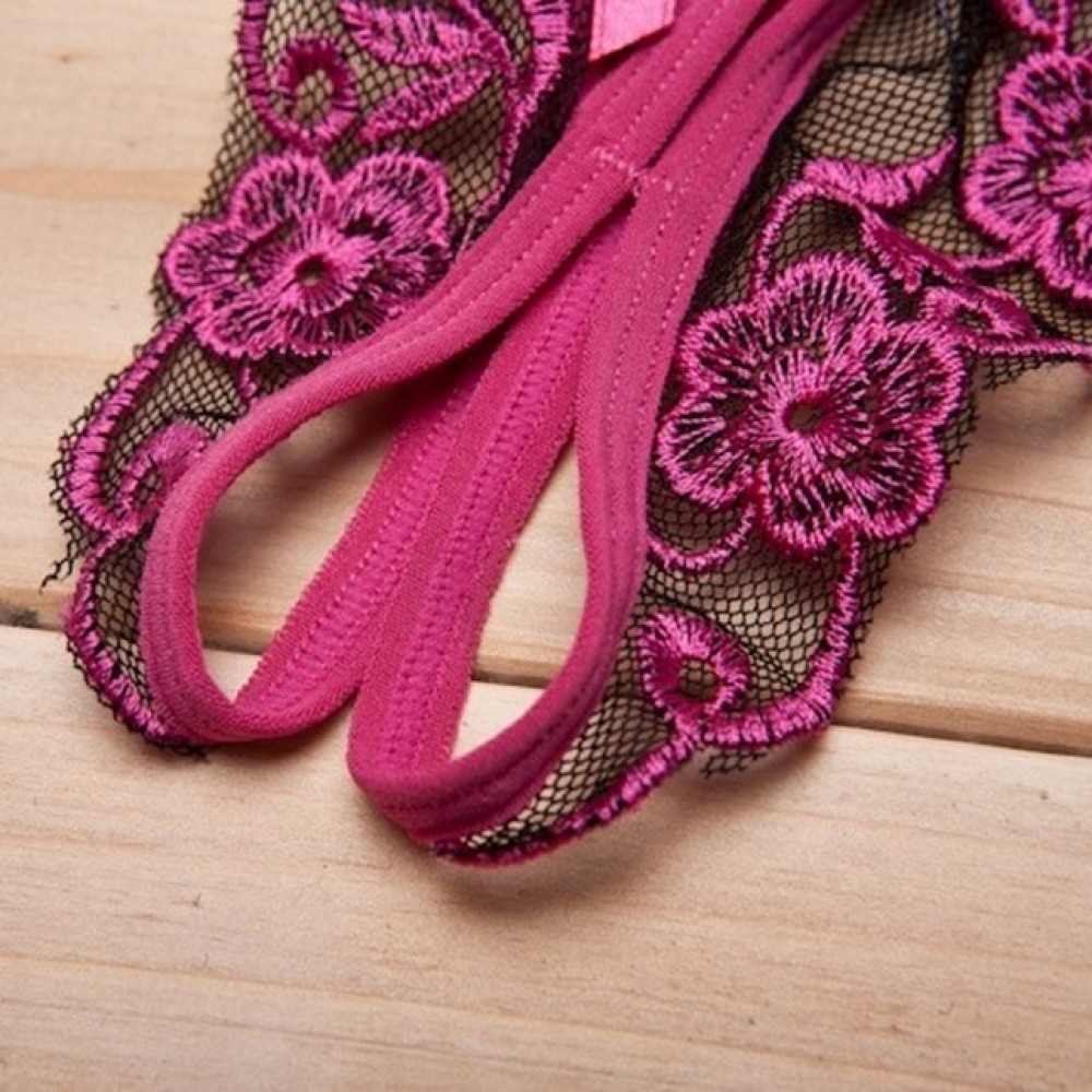 Розови прашки без дъно Lace Rose